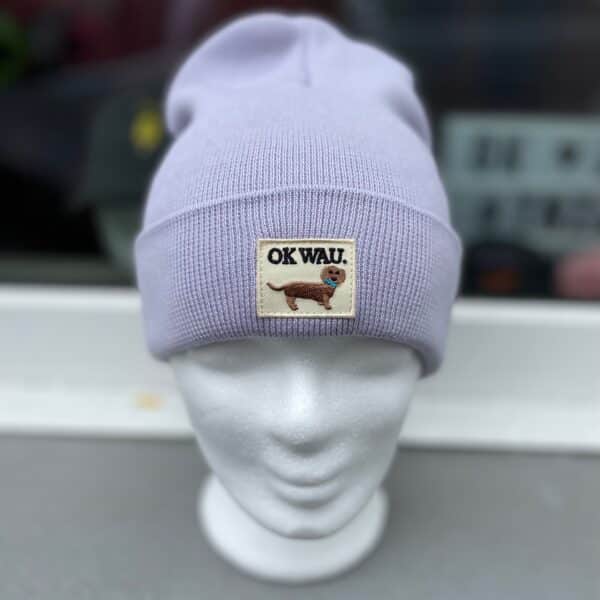 OK WAU RIB BEANIE (LAVENDER) – Bild 3
