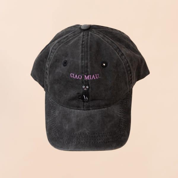 CIAO MIAU CAP (VINTAGE BLACK)