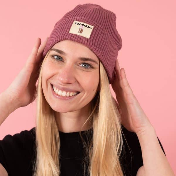 CIAO KAKAO BEANIE (HIBISCUS ROSE) – Bild 3
