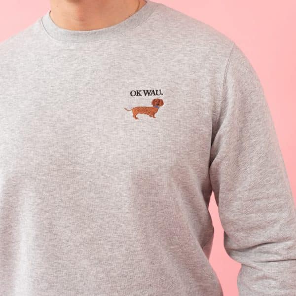 OK WAU SWEATSHIRT (HEATHER GREY) – Bild 5