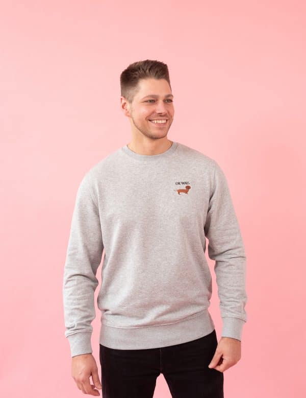OK WAU SWEATSHIRT (HEATHER GREY) – Bild 4