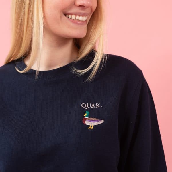 QUAK SWEATSHIRT (NAVY BLUE) – Bild 2
