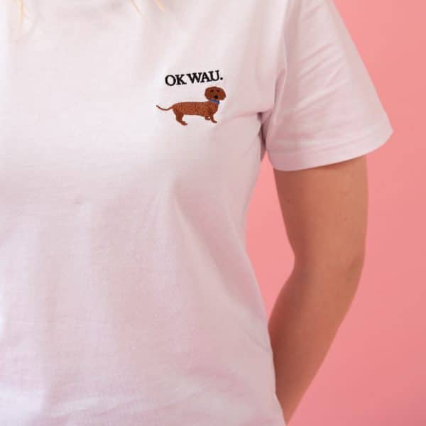 OK WAU T-SHIRT (WEISS) – Bild 2
