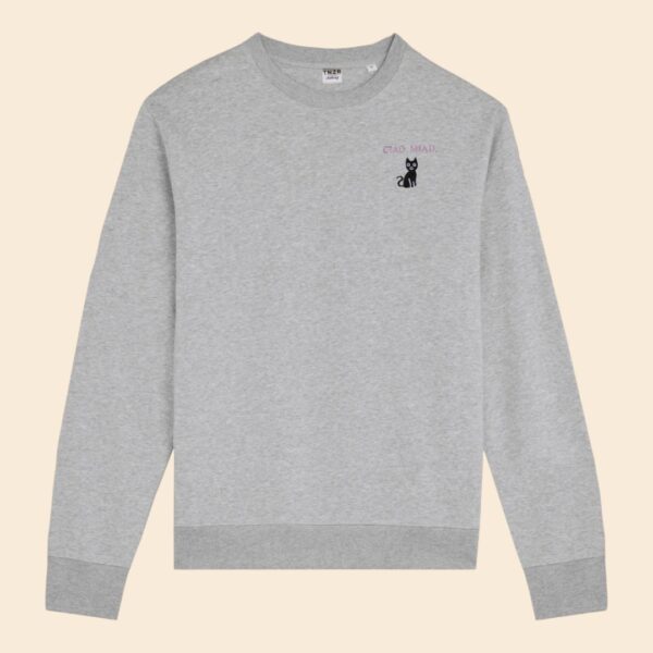 CIAO MIAU SWEATSHIRT (HEATHER GREY)
