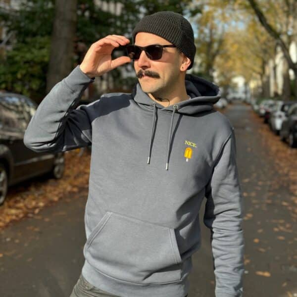 NICE HOODIE (INK GREY) – Bild 2