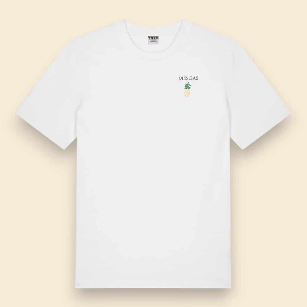 DIES DAS ANANAS T SHIRT WHITE tnzrclothing