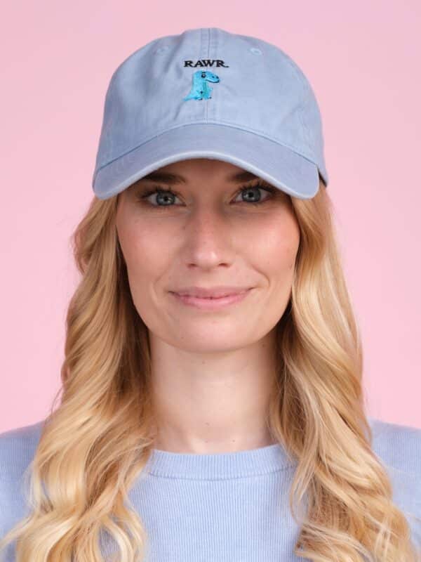 RAWR DINO CAP (VINTAGE LIGHT DENIM) – Bild 3