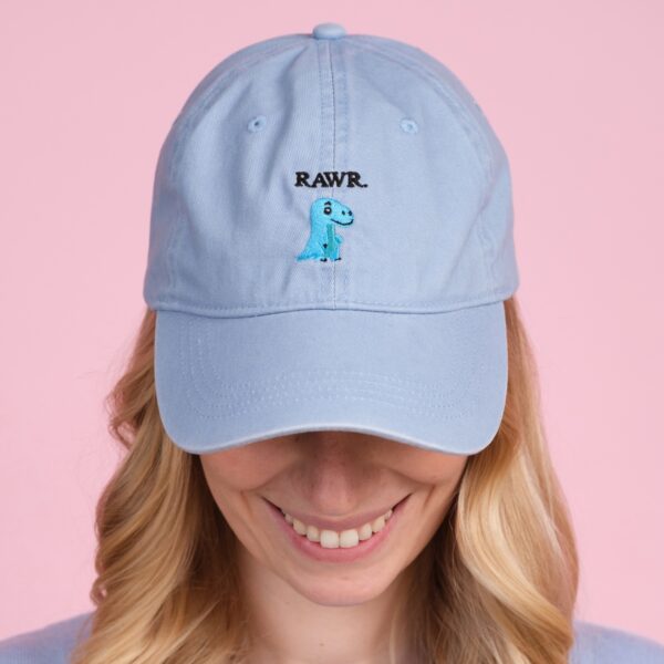 RAWR DINO CAP (VINTAGE LIGHT DENIM) – Bild 2