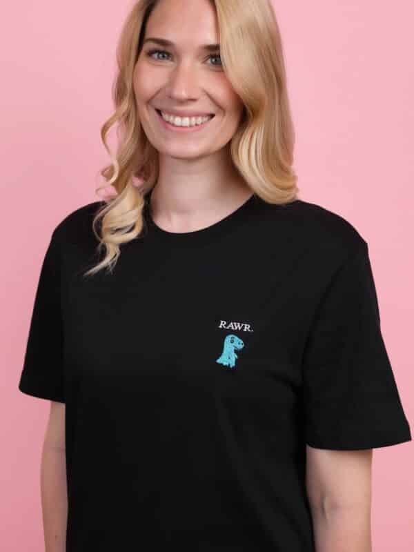 RAWR DINO T-SHIRT (SCHWARZ) – Bild 3