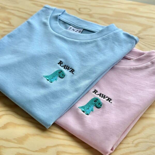 KIDS - RAWR DINO T-SHIRT (BLUE SOUL) – Bild 4