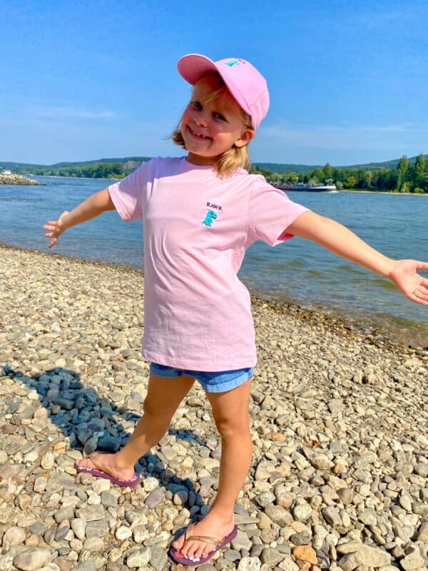 KIDS - RAWR DINO T-SHIRT (COTTON PINK) – Bild 2