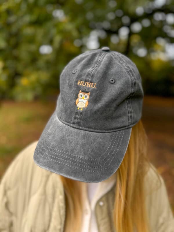 HUHU OWL CAP (VINTAGE BLACK) - Image 2