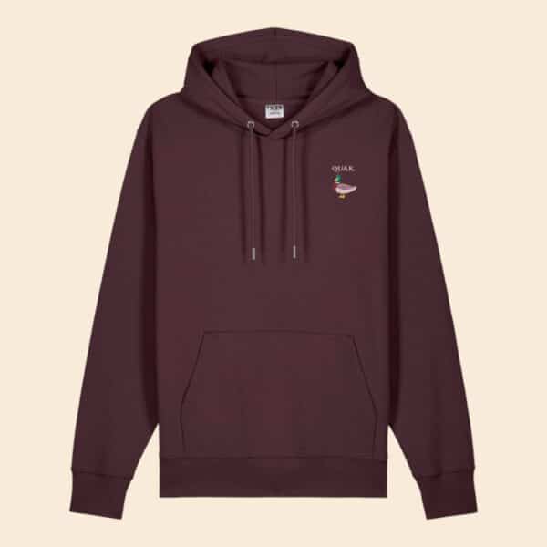 QUAK HOODIE (RED BROWN)