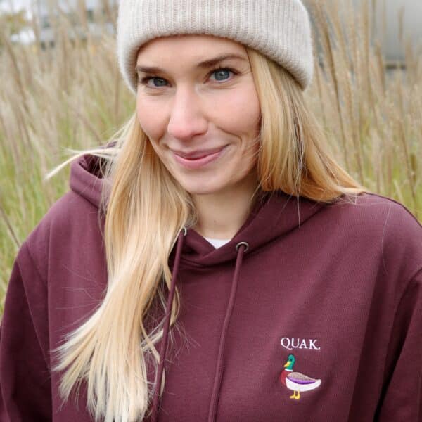 QUAK HOODIE (RED BROWN) – Bild 4