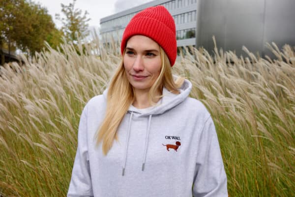 OK WAU HOODIE (COOL HEATHER GREY) - Image 5