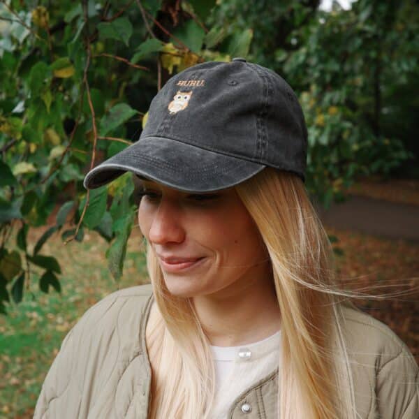 HUHU OWL CAP (VINTAGE BLACK) - Image 4