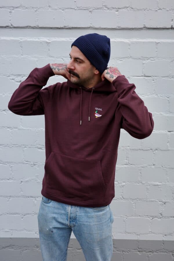 QUAK HOODIE (RED BROWN) – Bild 2