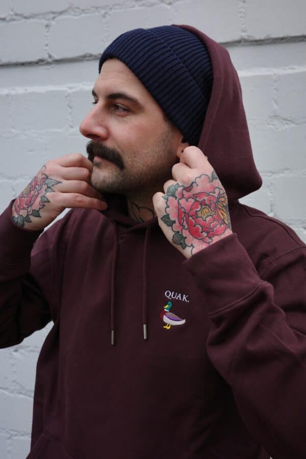 QUAK HOODIE (RED BROWN) – Bild 3