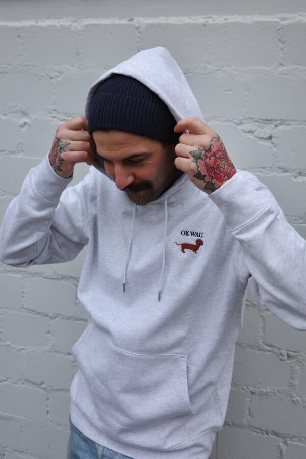 OK WAU HOODIE (COOL HEATHER GREY) - Image 4