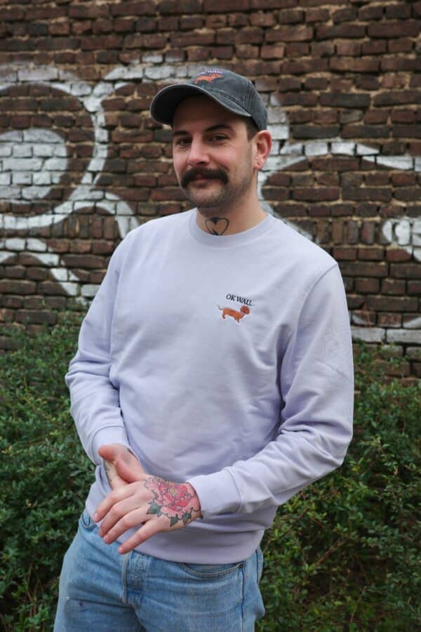 OK WAU SWEATSHIRT (LAVENDER) – Bild 3