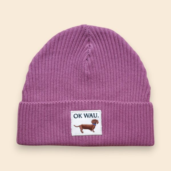 OK WAU BEANIE (HIBISCUS ROSE)