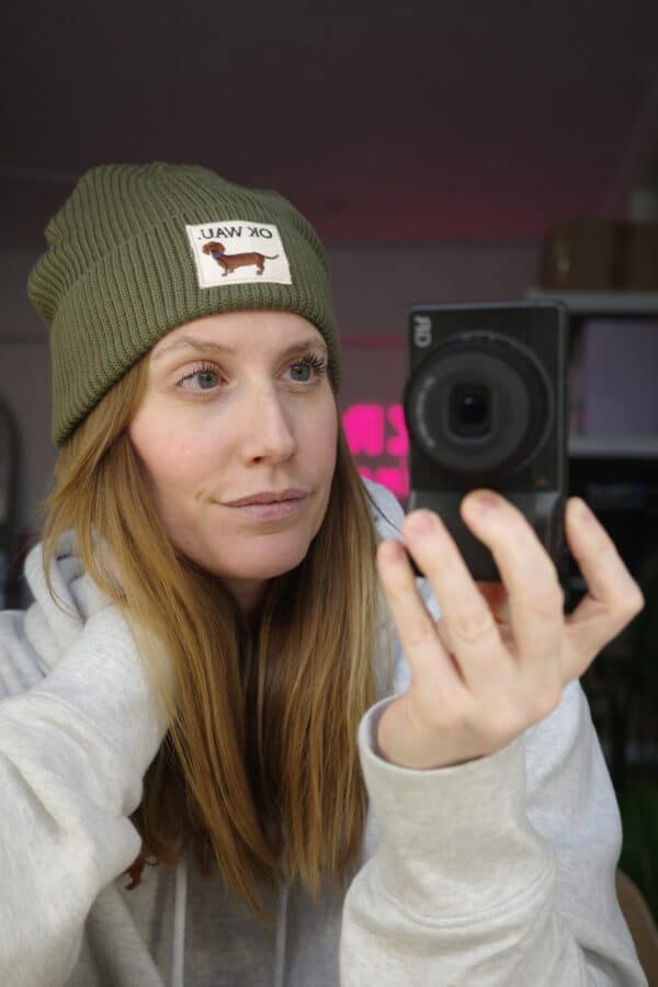 OK WAU BEANIE (KHAKI) – Bild 3