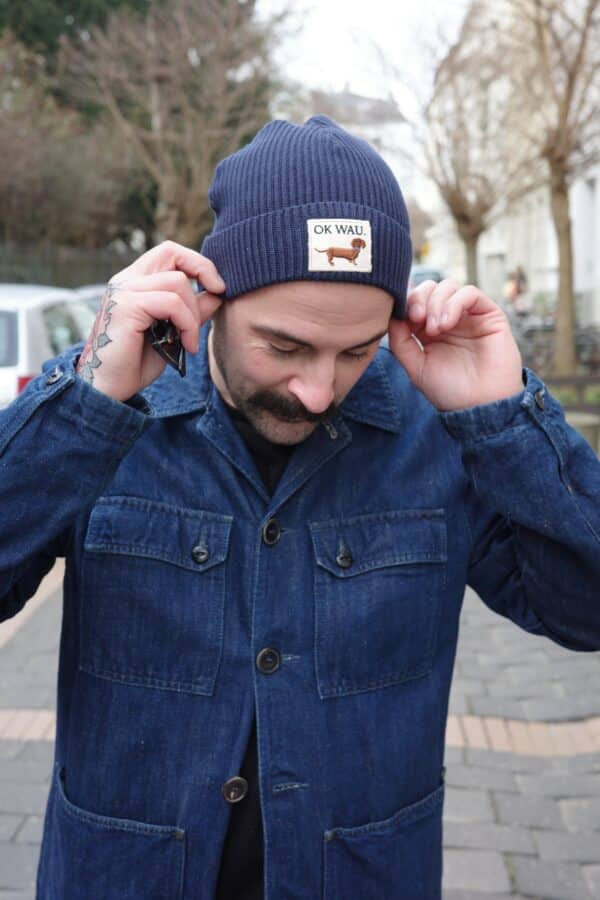 OK WAU BEANIE (NAVY BLUE) – Bild 3