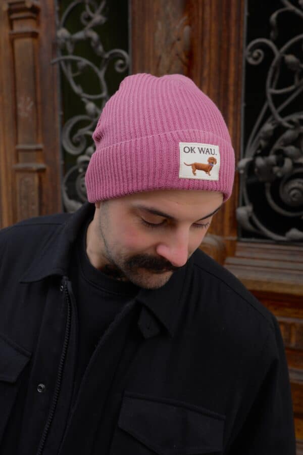 OK WAU BEANIE (HIBISCUS ROSE) – Bild 3