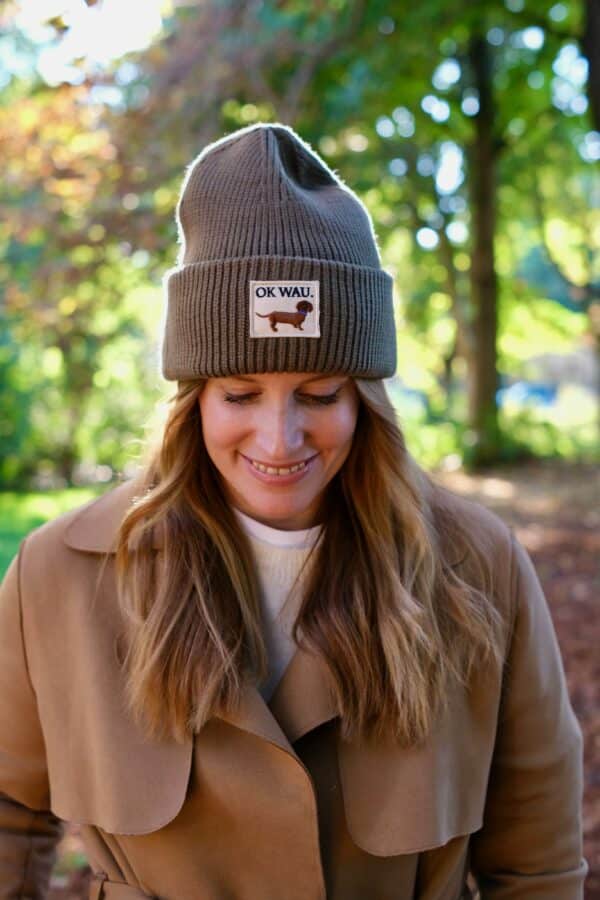 OK WAU BEANIE (KHAKI) – Bild 3
