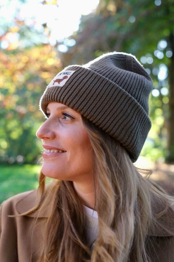 OK WAU BEANIE (KHAKI) – Bild 4
