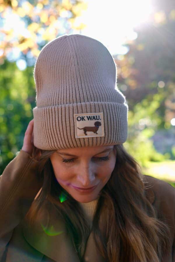 OK WAU BEANIE (SAND) – Bild 2