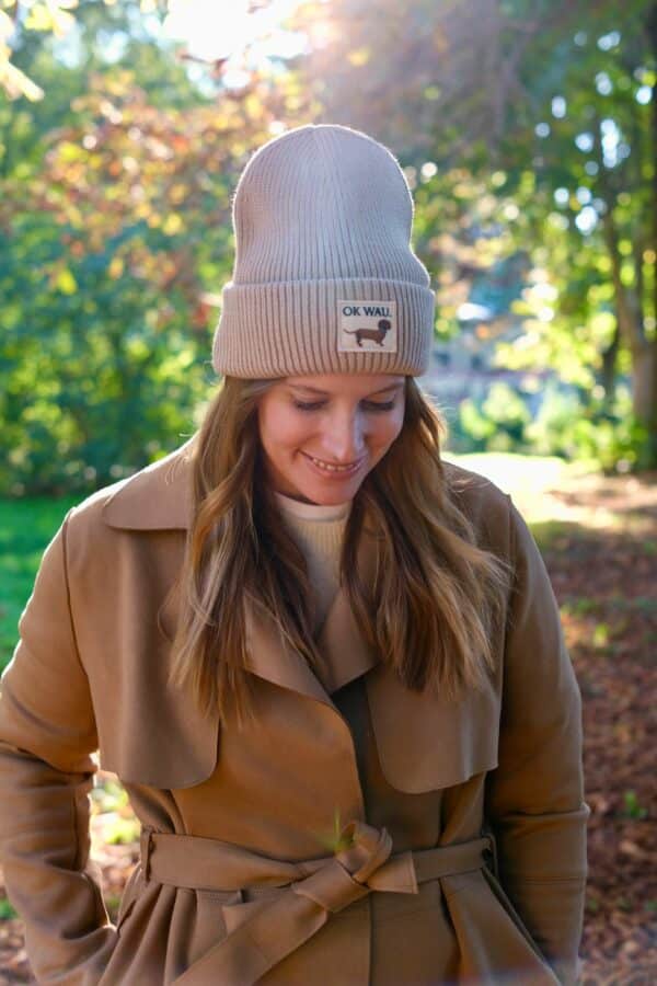 OK WAU BEANIE (SAND) – Bild 3
