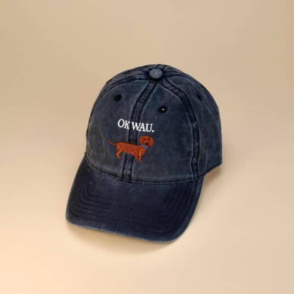 OK WAU CAP (WASHED NAVY BLUE)