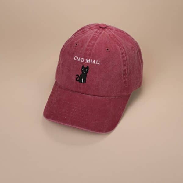 CIAO MIAU CAP (VINTAGE RED)