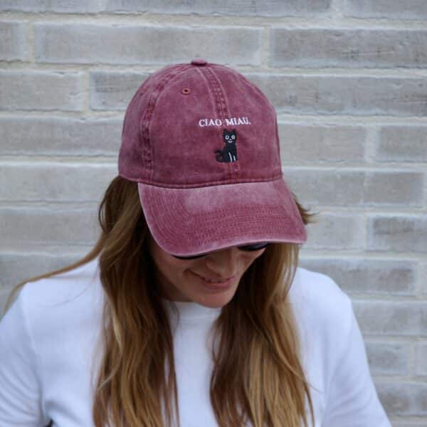 CIAO MIAU CAP (VINTAGE RED) - Image 2