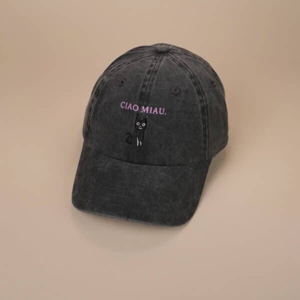 CIAO MIAU CAP (VINTAGE BLACK)