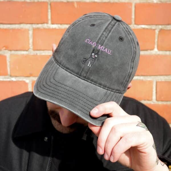 CIAO MIAU CAP (VINTAGE BLACK) - Image 5
