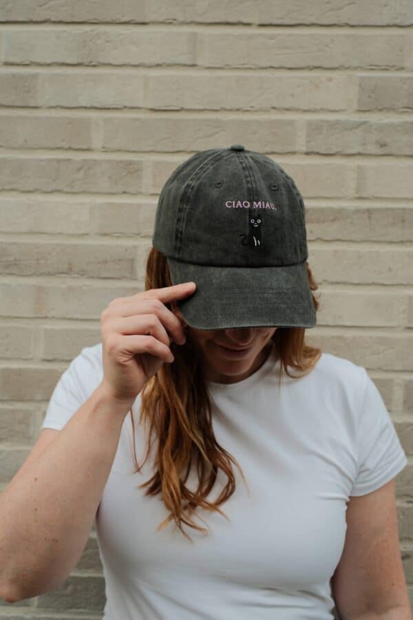 CIAO MIAU CAP (VINTAGE BLACK) - Image 3