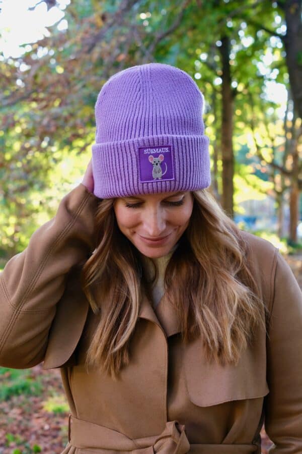 SÜßMAUS BEANIE (LAVENDEL) – Bild 3