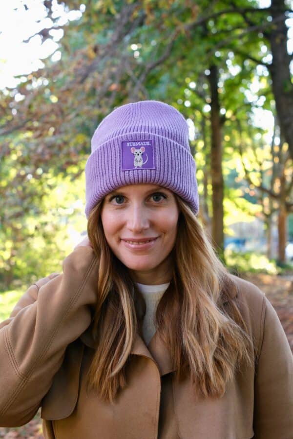 SÜßMAUS BEANIE (LAVENDEL) – Bild 4